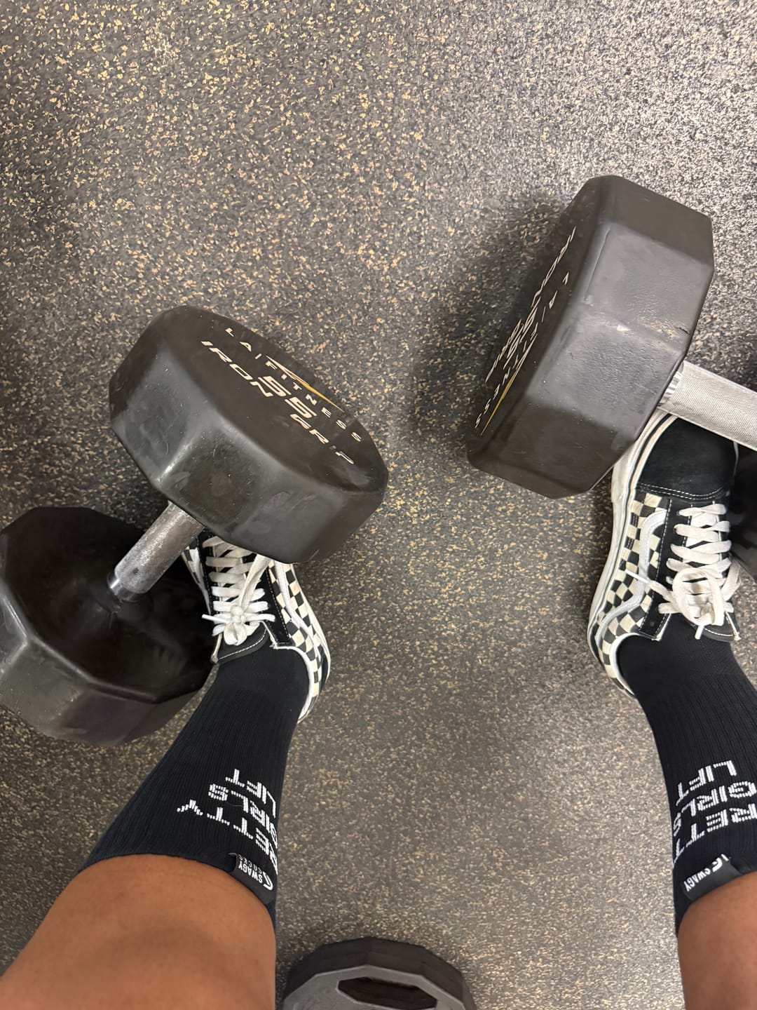 Customer photo review of Pretty Girls Lift ™ - Crew Workout Socks