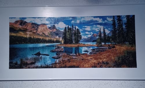 Customer photo review of A Fox's Sparkling Dreams | Diamond Painting Kit