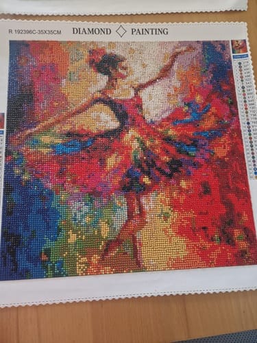 Customer photo review of Abstract Dance | Diamond Painting Kit
