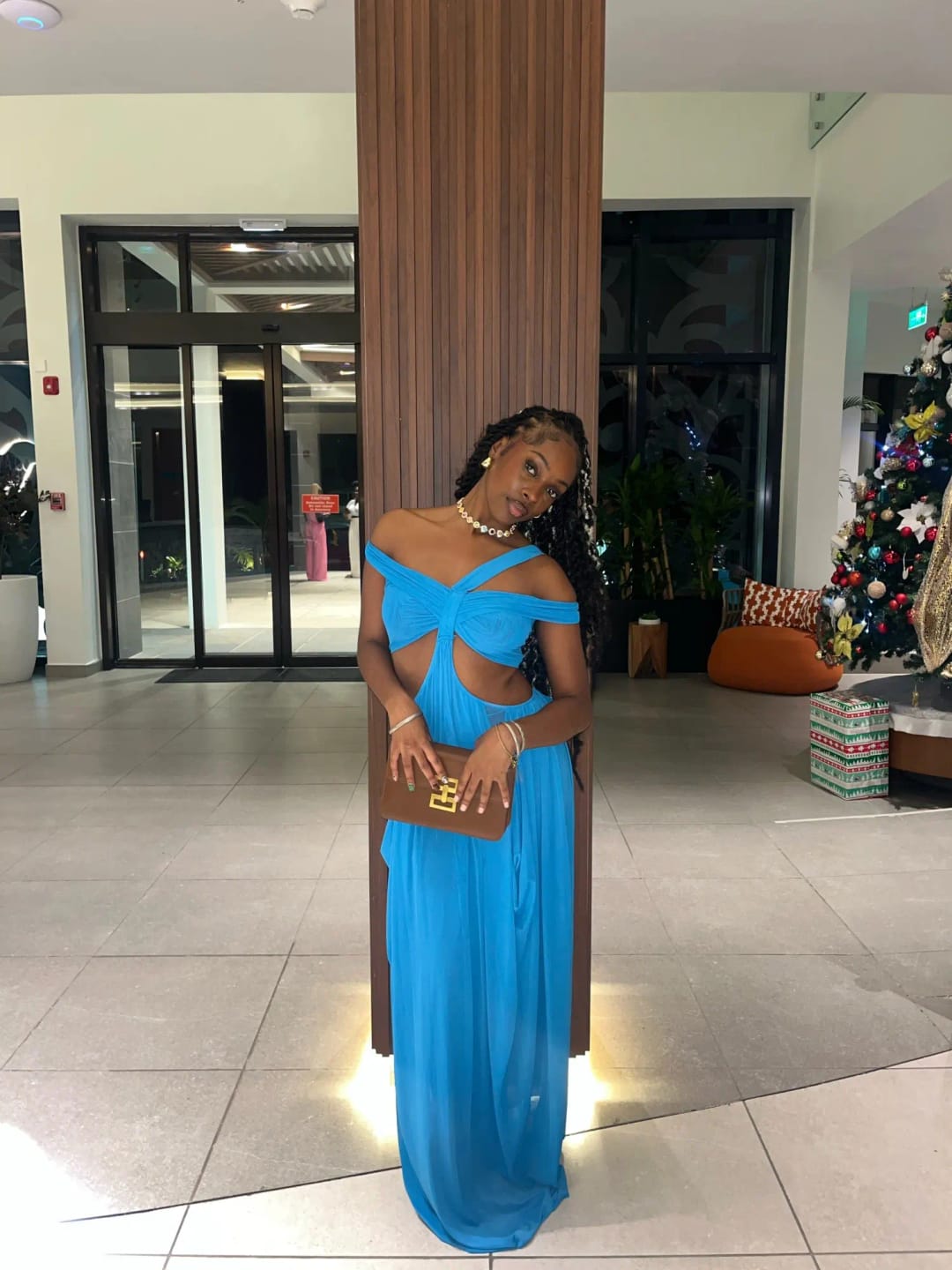Customer photo review of Beyprern Chic Cut Out Dress Lace Cutout