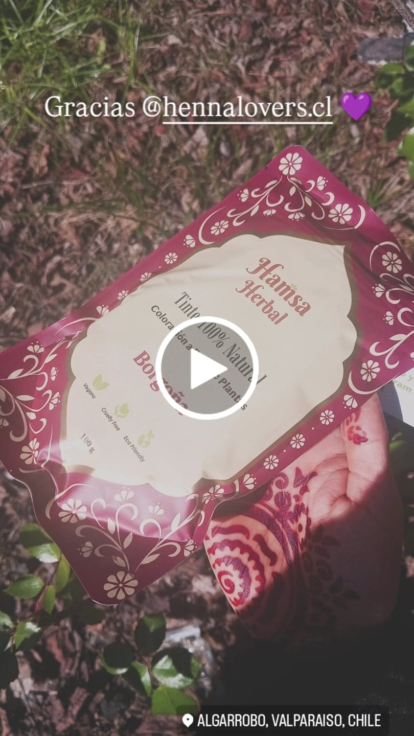 Customer video review of Tinte 100% Natural - Borgoña