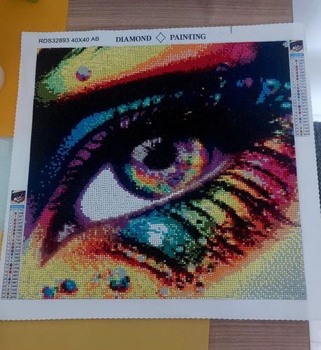 Customer photo review of Colorful view | AB Diamond Painting Kit