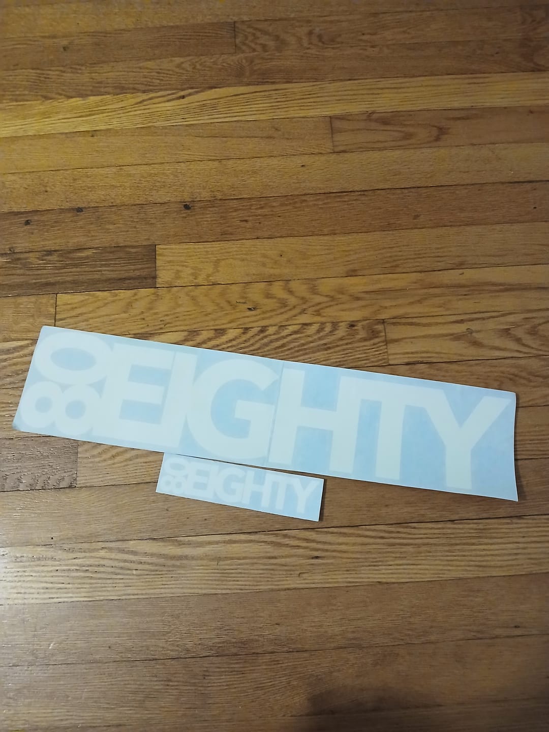 Customer photo review of 80Eighty® White Decal