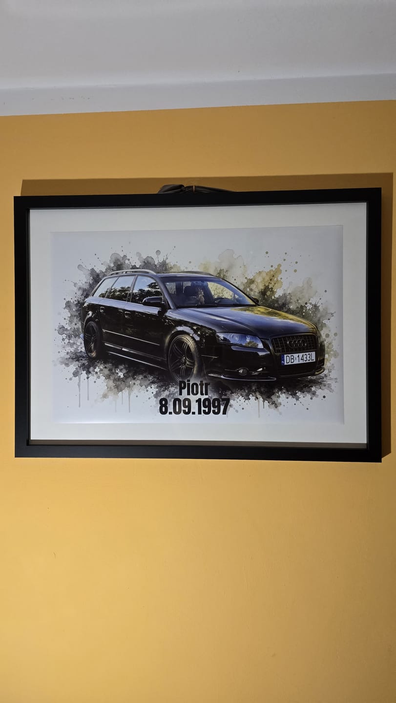 Customer photo review of Dein Fahrzeug als Kunstwerk – mit Live-Vorschau, als Poster oder Leinwand