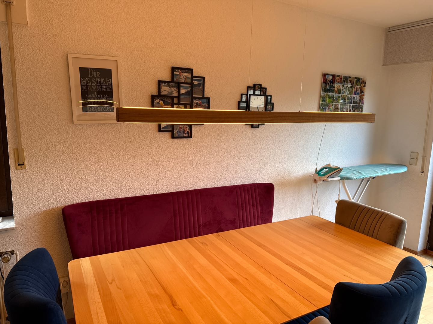 Customer photo review of Designer Pendelleuchte aus Massivholz, LED-Pendelleuchte - Tara