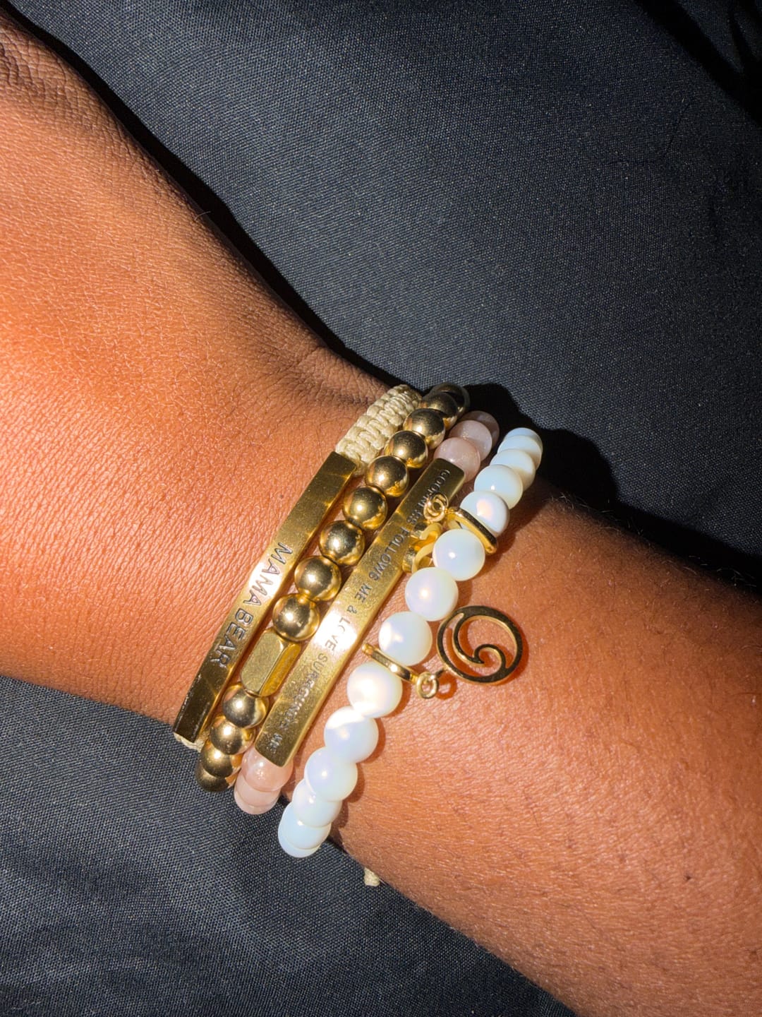 Customer photo review of STACKER - MOTHER OF PEARL (POS)