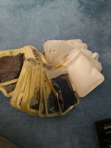 Customer photo review of Diamond Storage Pouches on a Binder Ring