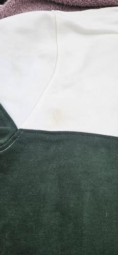 Customer photo review of Springboks Classic Hoop Quarter Zip-Cloud Dancer