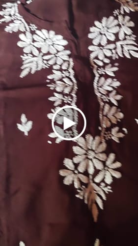 Customer video review of Zainab Chocolate Brown Long Rayon kurta
