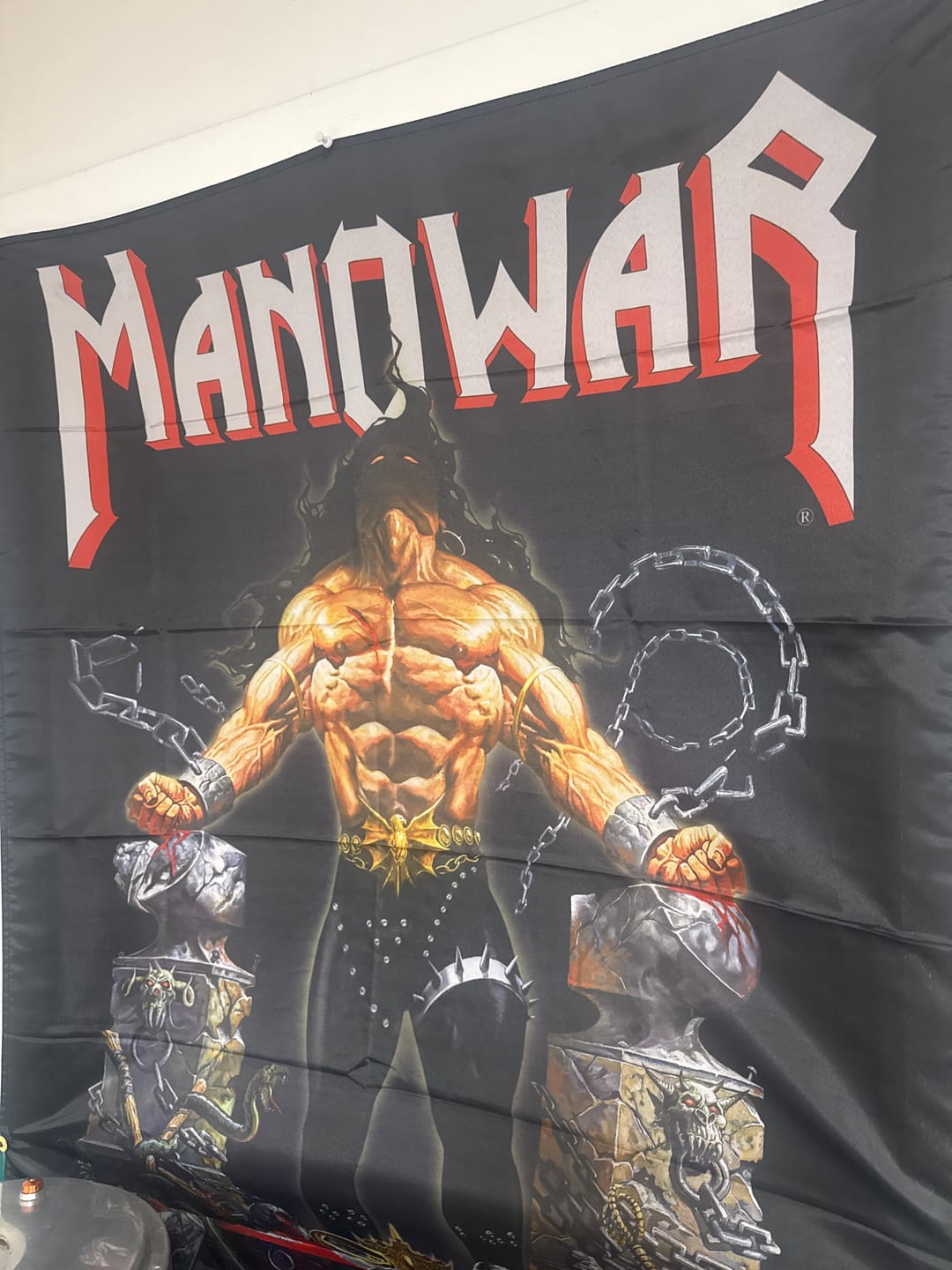Customer photo review of MANOWAR FLAG LOUDER THEN HELL