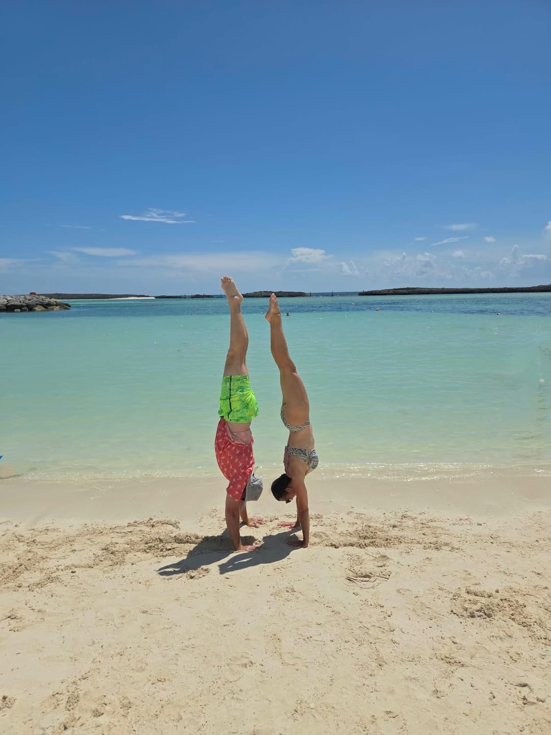 Customer photo review of Splatter Swim Shorts Green - 5"