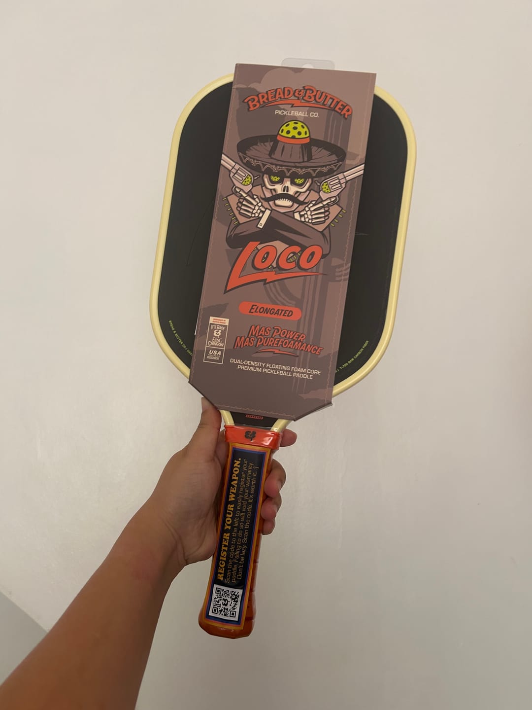 Customer photo review of The Loco 16mm Pickleball Paddle Hybrid