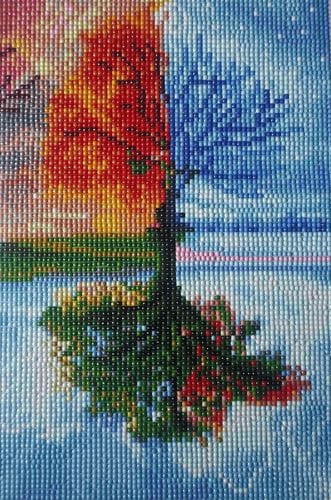 Customer photo review of One tree, four seasons | Diamond Painting Kit