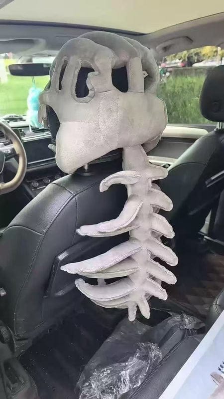Customer photo review of Skeledino™ Dinosaur Skeleton Plush Costume – Kids & Adult Sizes