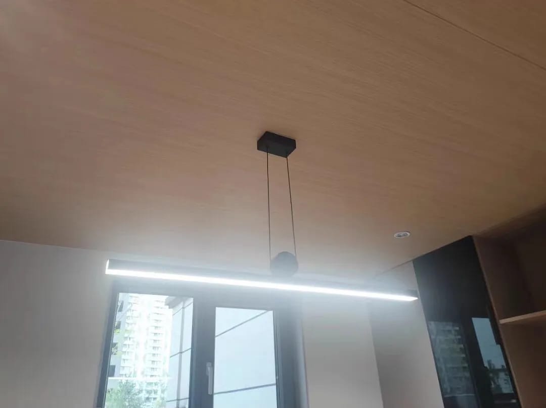 Customer photo review of Slim Bar Pendant Light for Kitchen Island, Linear, 100 cm