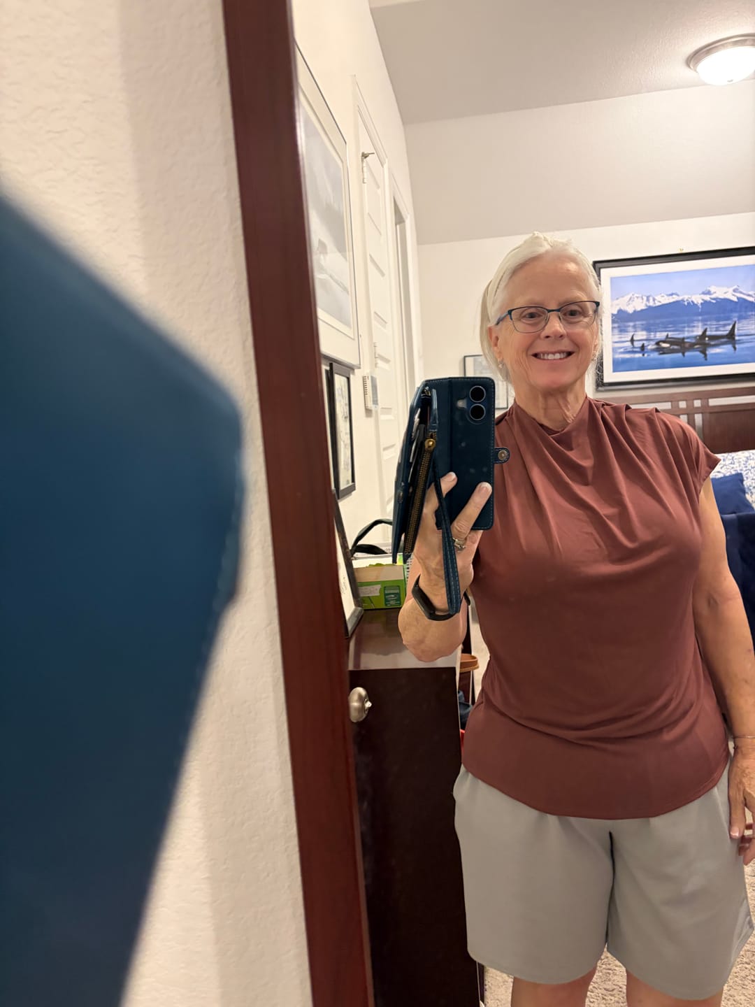 Customer photo review of Brigitte Brianna Cascade Top
