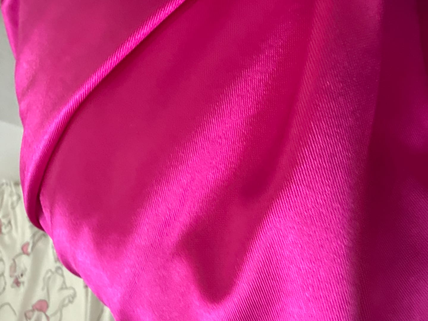 Customer photo review of Satin Floral Print Fabric - POP3709-SE61059
