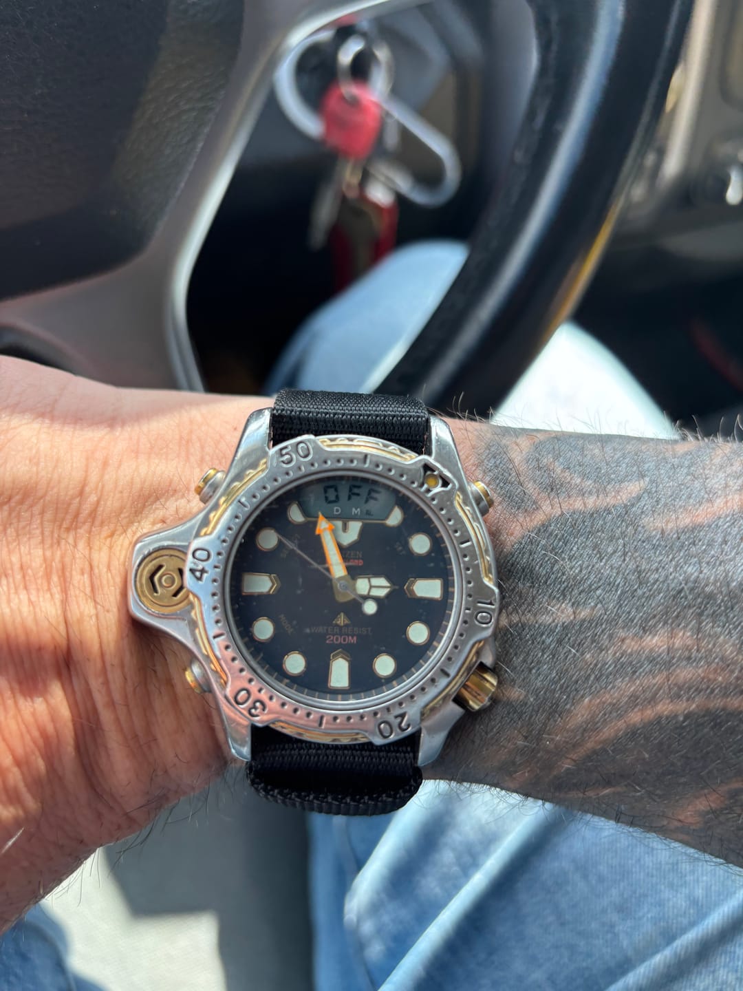 Customer photo review of Glomar Explorer - Hook And Loop Watch Strap