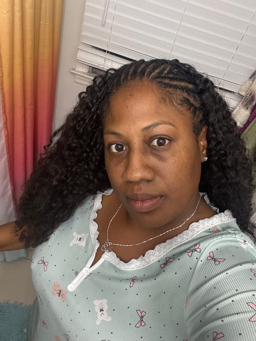 Customer photo review of Water Deep Wave Feather Crochet Hair