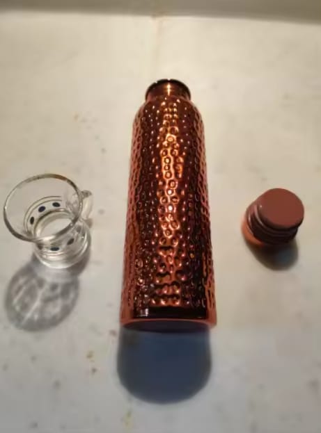 Customer photo review of TAMRÉA™ Gourde En Cuivre Pur Martelée — 800 ml