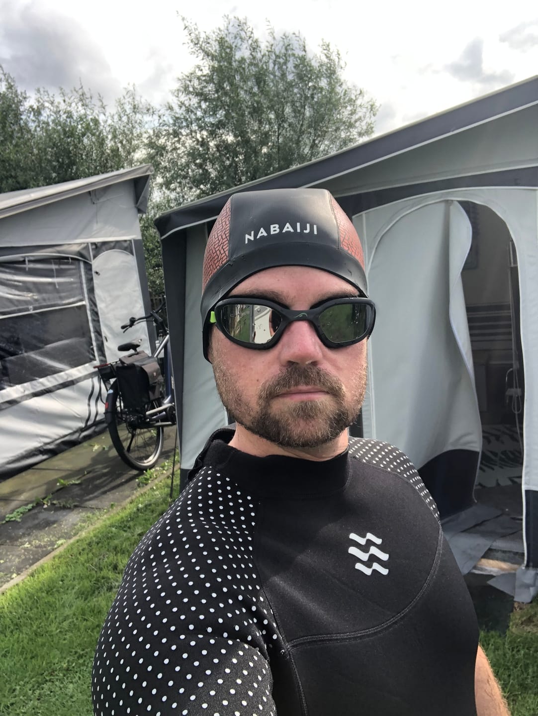 Customer photo review of NanoClear™ Flex Swim Goggles Mirror - (Green)