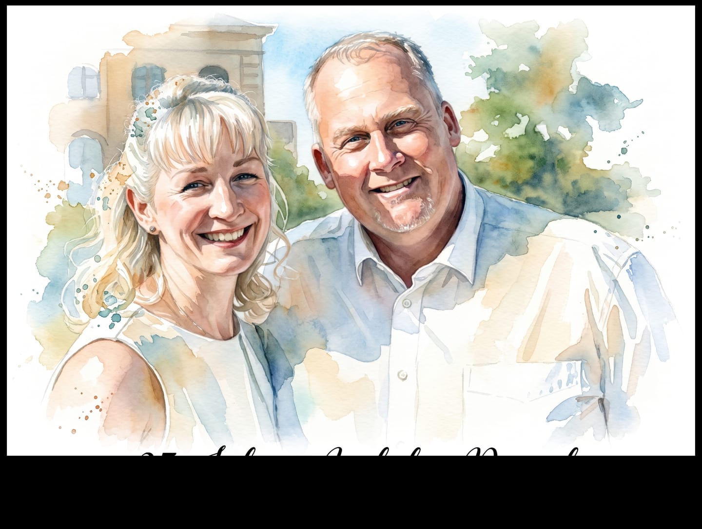 Customer photo review of Euer Foto als Aquarell-Kunstwerk im Querformat
