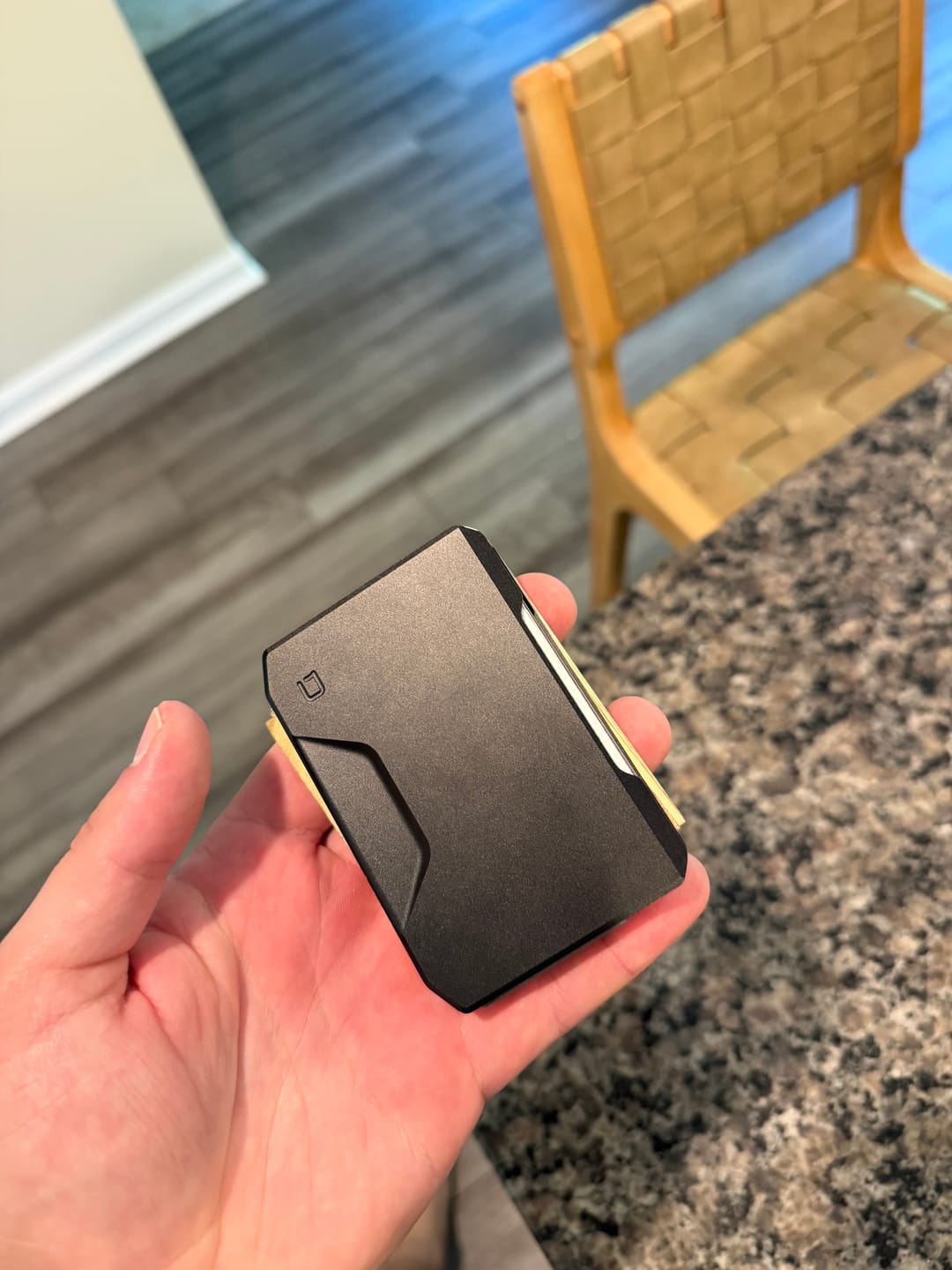 Customer photo review of SK1 Slide Kick Wallet with Titanium Money Clip