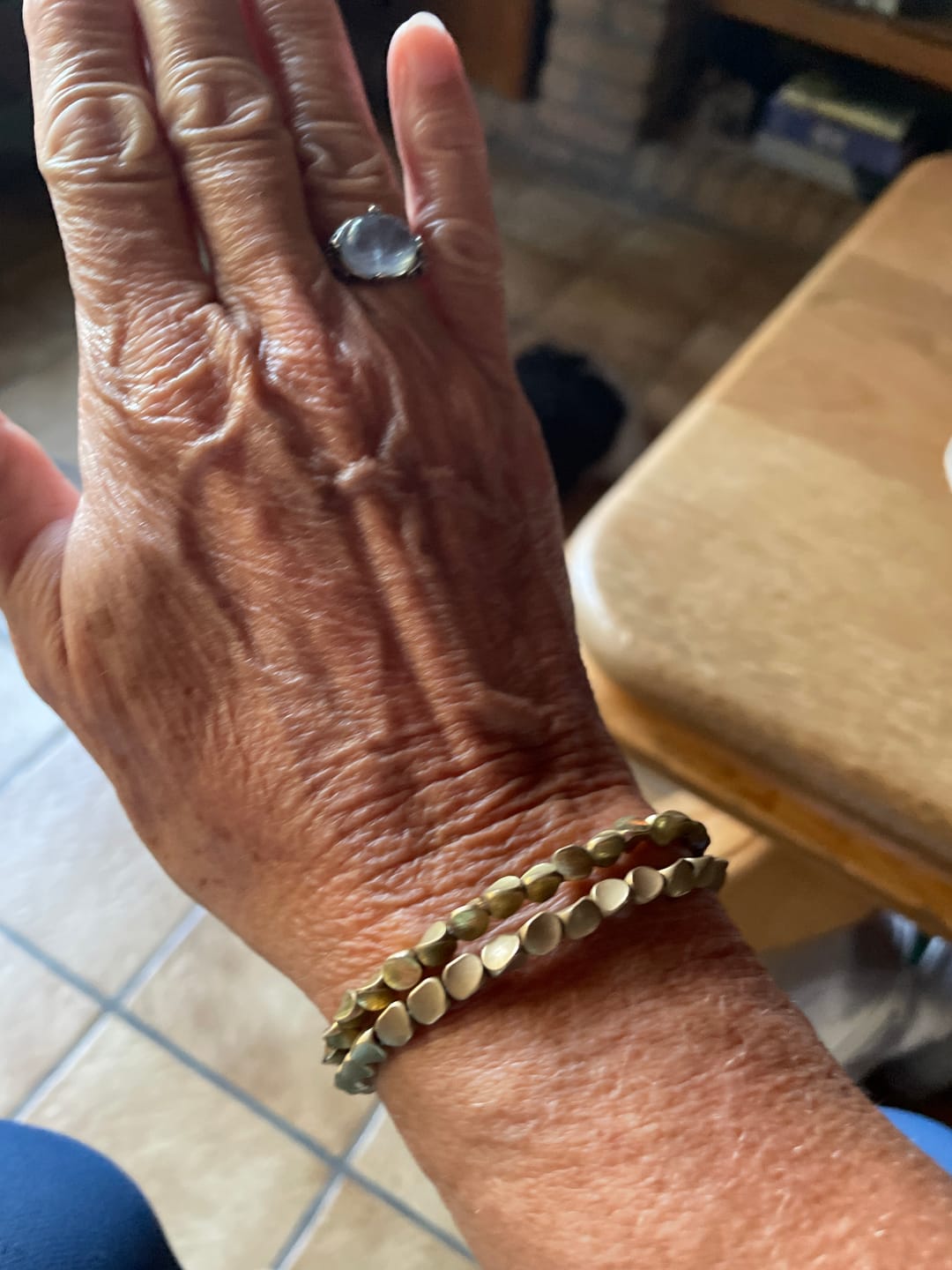 Customer photo review of Bracelet Tibétain Porte-Bonheur