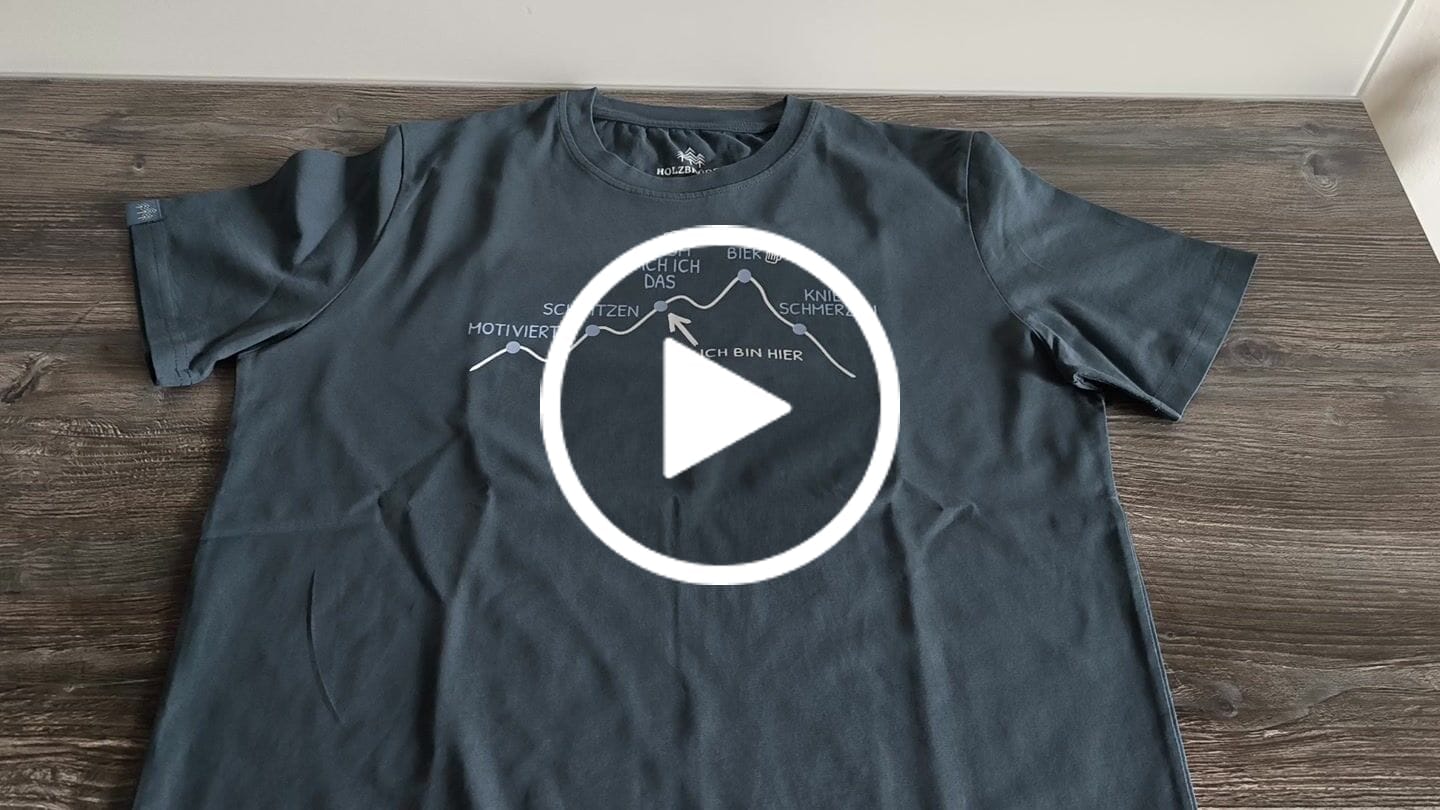 Customer video review of 5 Phasen der Wanderung - Bio Herren Shirt