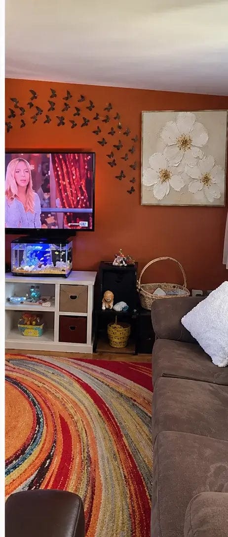 Customer photo review of White Bloom Gold Floral Wall Art