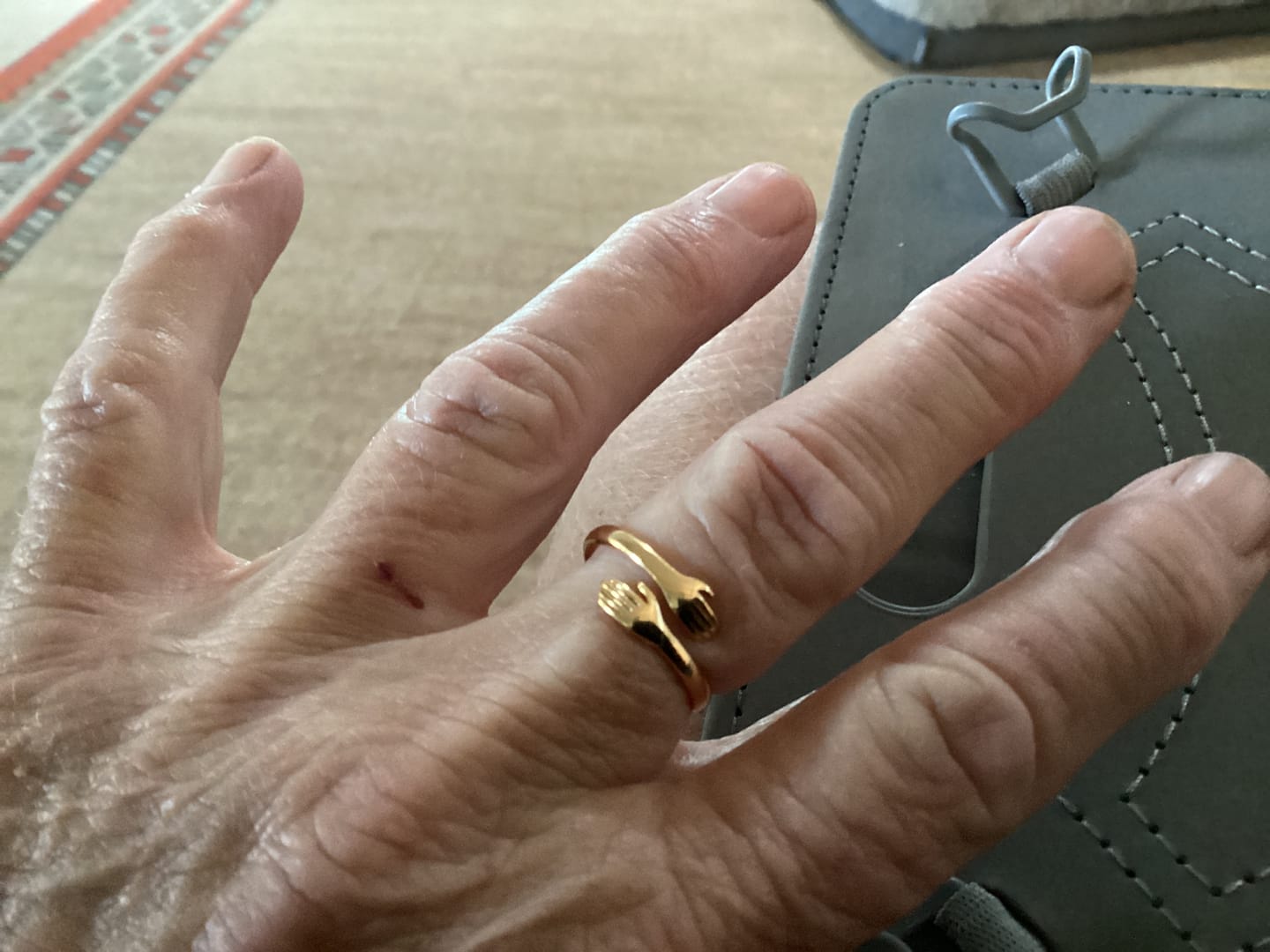 Customer photo review of The “Always With You” Hug Ring