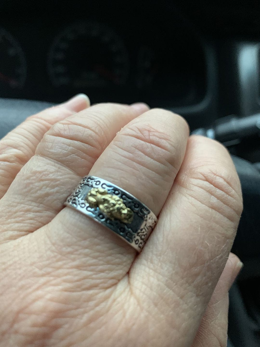 Customer photo review of The Gold Pixiu Mantra Ring