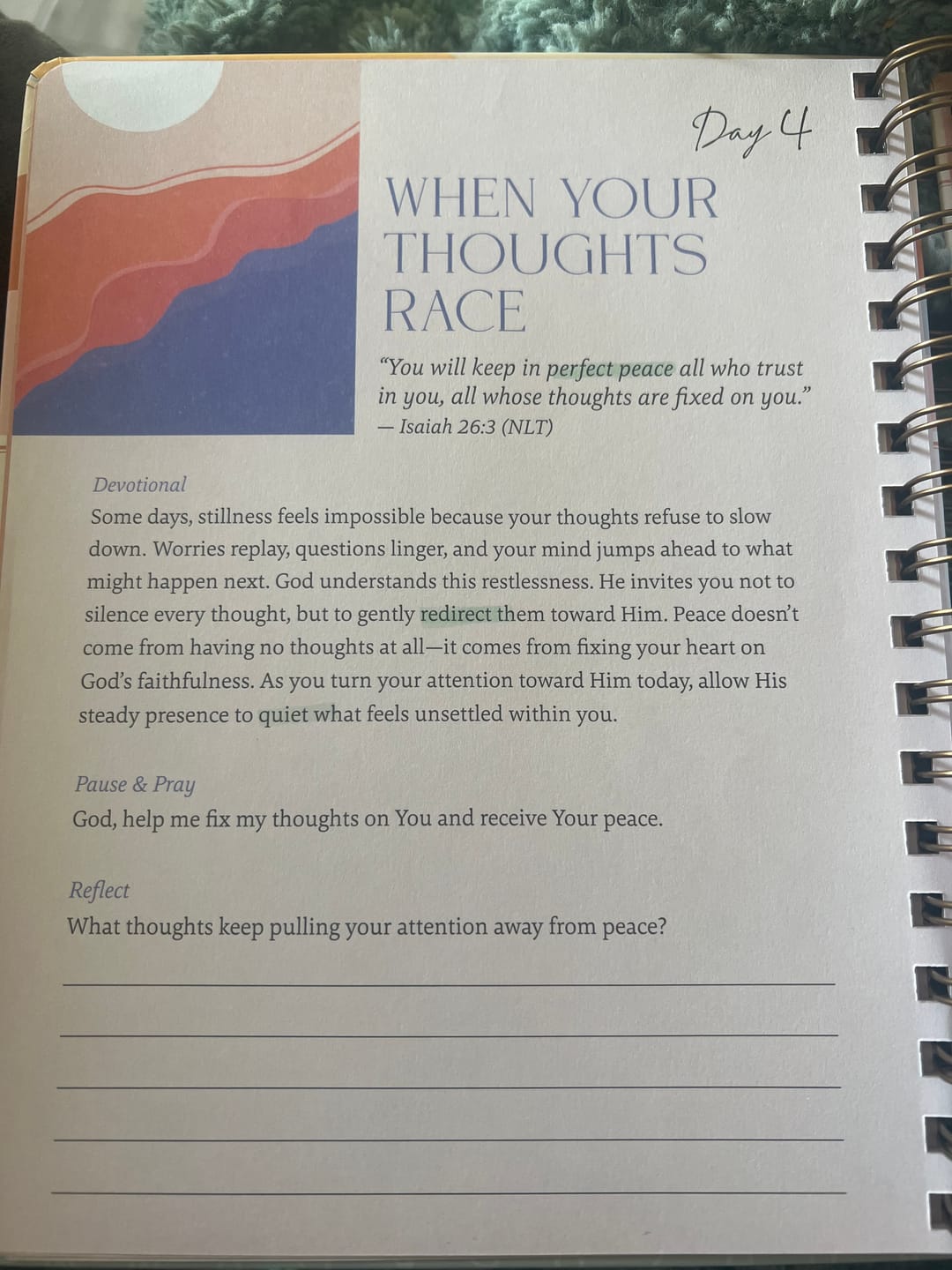 Customer photo review of Be Still: Word Search Devotional for Peace & Rest in God