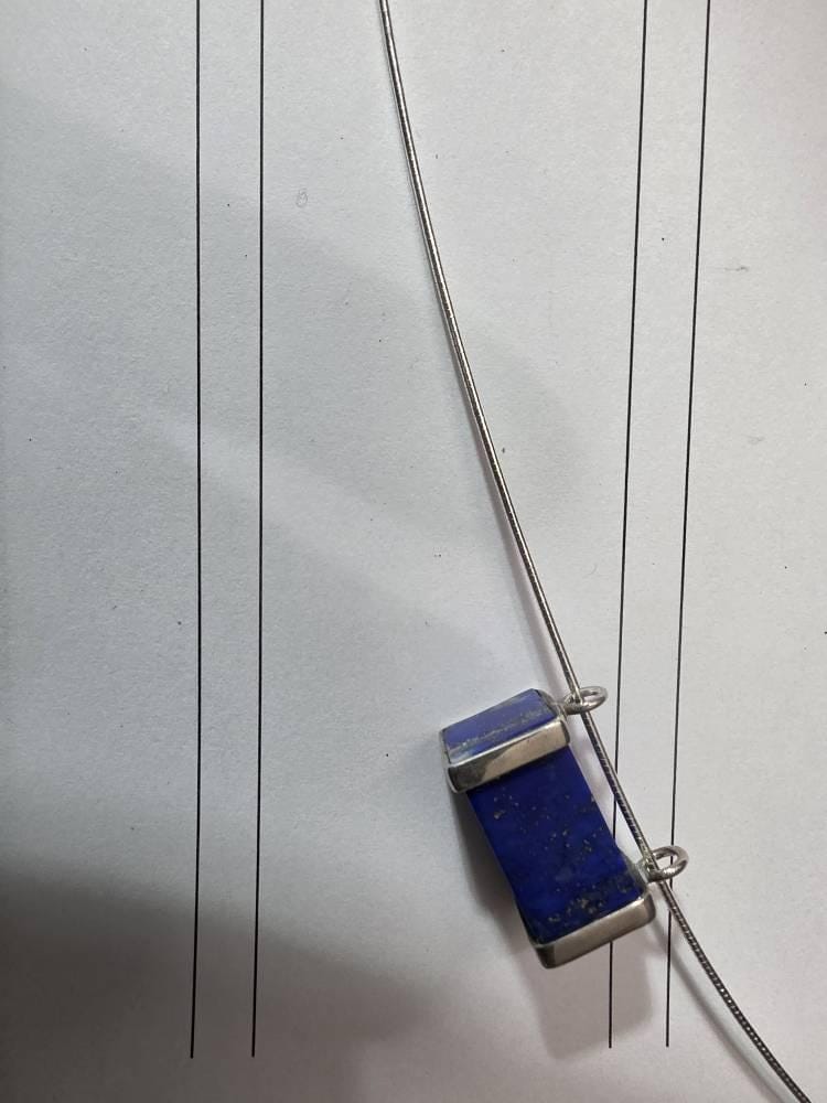 Customer photo review of Inner Strength Omega Necklace