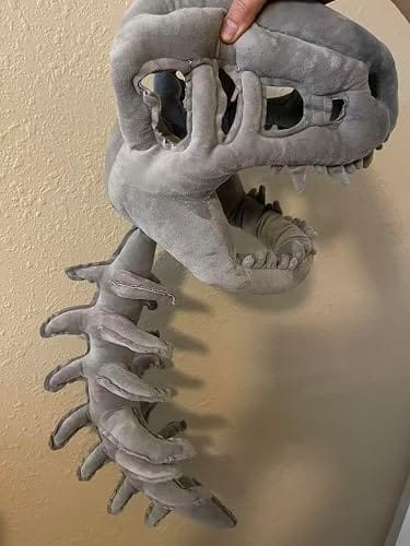 Customer photo review of Skeledino™ Dinosaur Skeleton Plush Costume – Kids & Adult Sizes