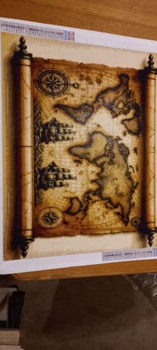 Customer photo review of Ancient Seas | Diamond Painting Kit