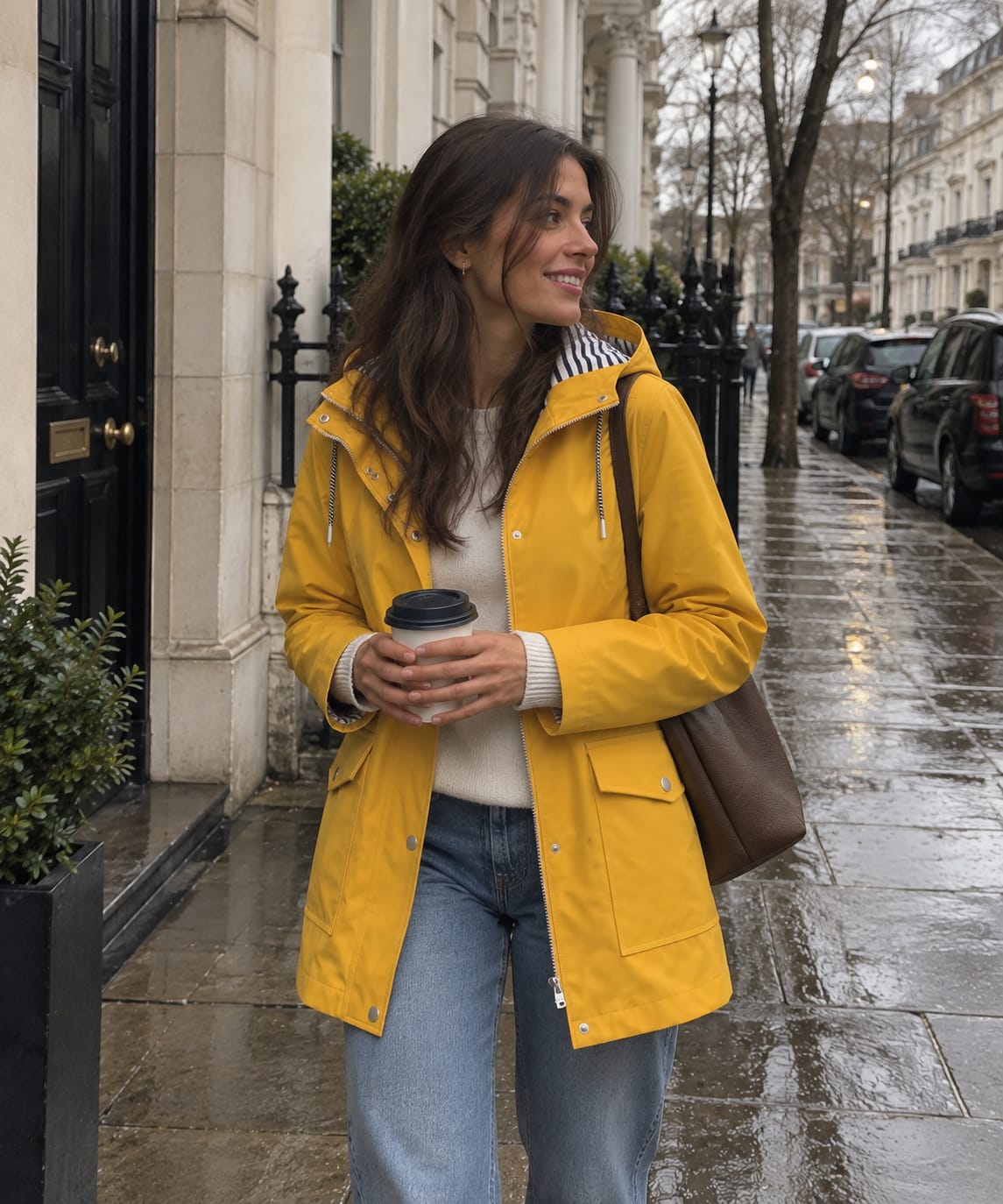 Customer photo review of Women's Waterproof Hooded Coat - Rain Jacket