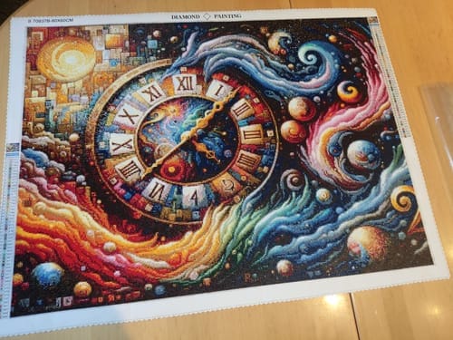 Customer photo review of Time Travel in Color | Diamond Painting Kit