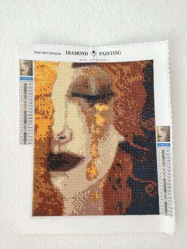 Customer photo review of Golden Tears | Diamond Painting Kit