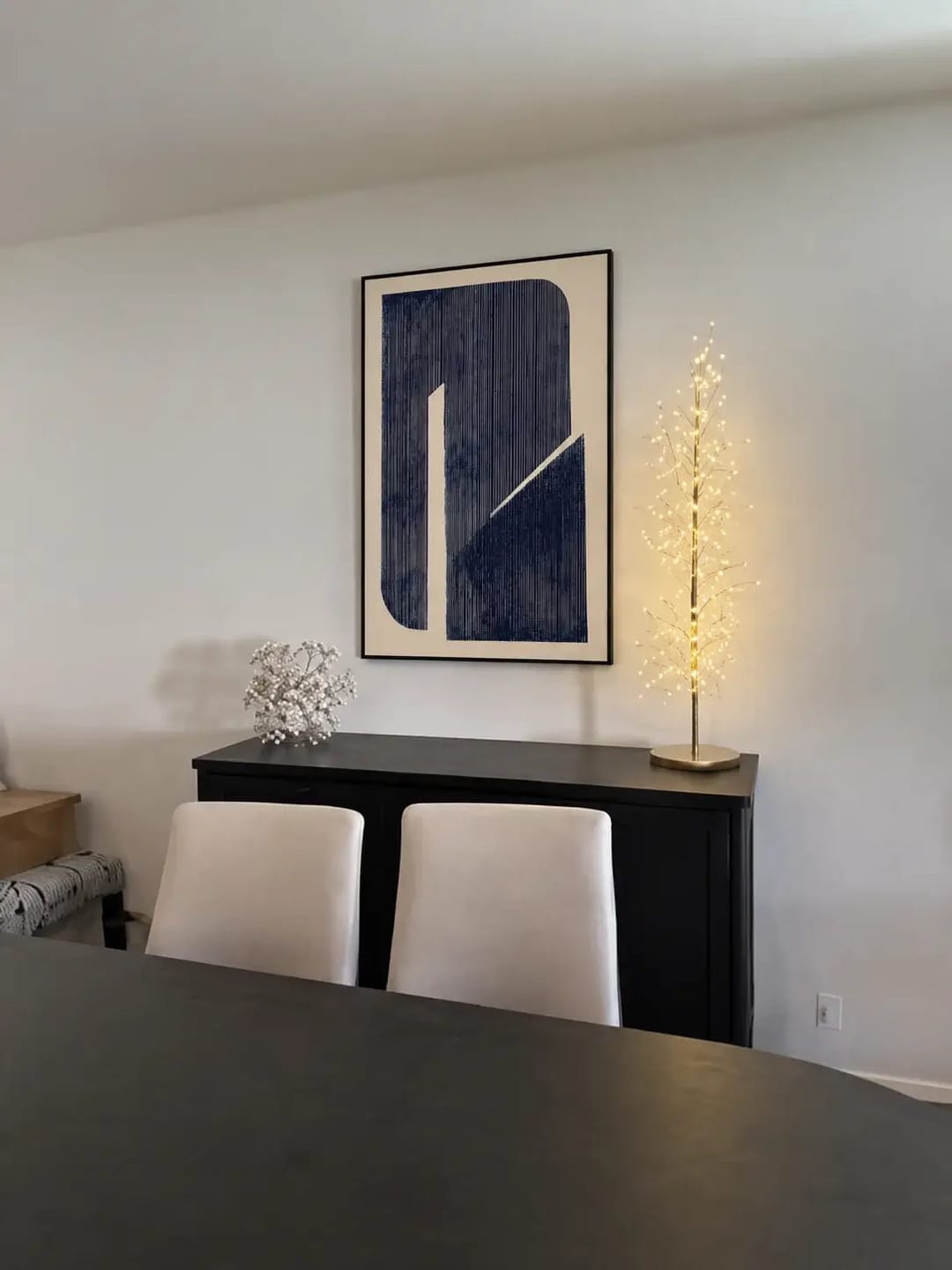 Customer photo review of Indigo Column Shapes Abstract Wall Art