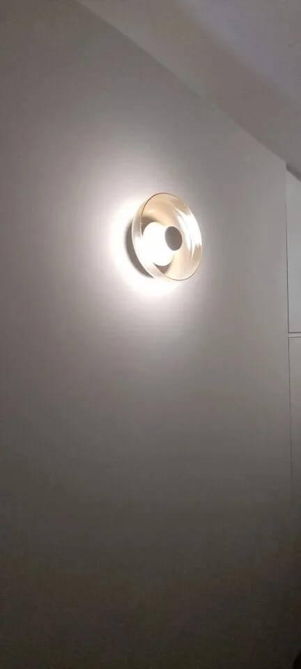 Customer photo review of Glass Wall Light for Living Room, Uplight Bowl, 23 cm