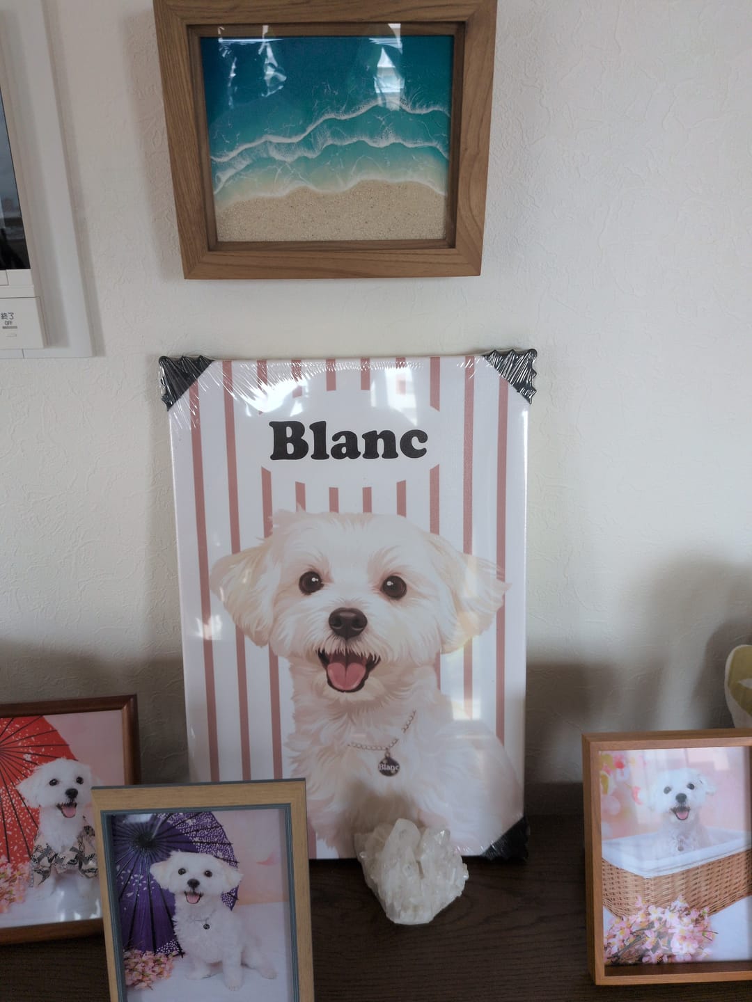Customer photo review of Petcanva©オーダーメイド ペット似顔絵【3点セット】
