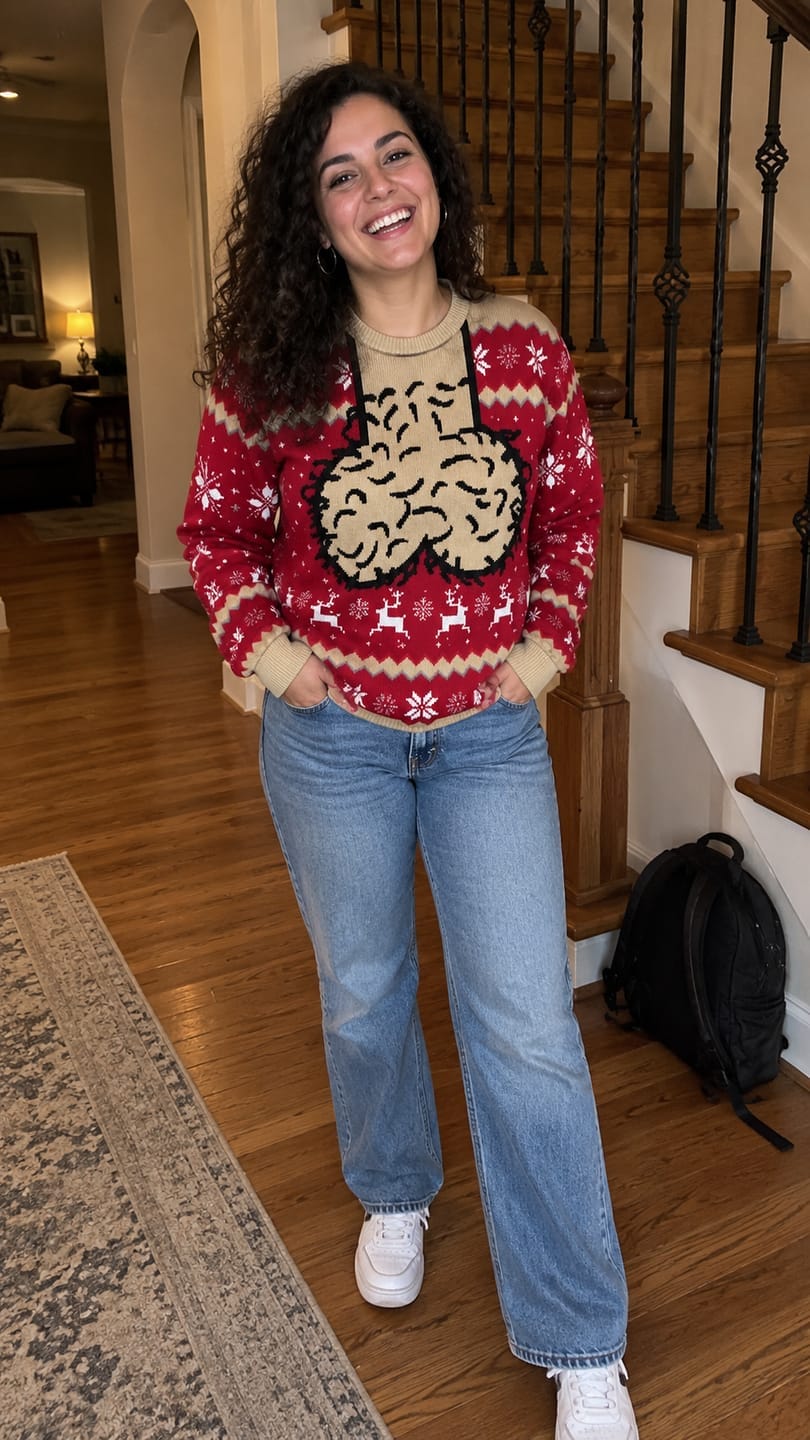 Customer photo review of Pull De Noël Rigolo