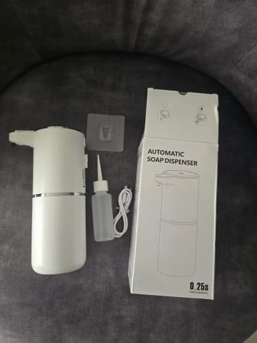 Customer photo review of Automatic Wall-Mounted Foaming Liquid Soap Dispenser Electric USB Charging Hand Sanitizer Dispenser for Hotels Bathrooms