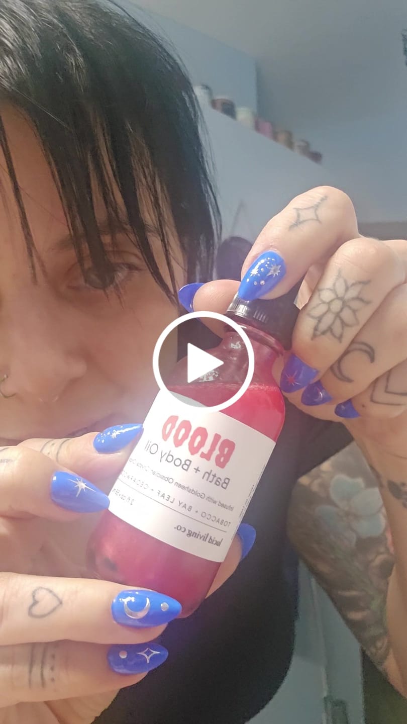 Customer video review of BLOOD Bath & Body Oil