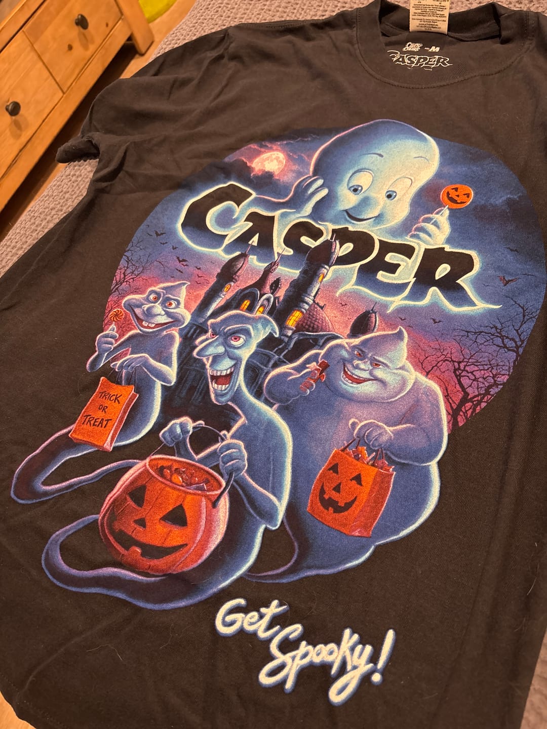 Customer photo review of CASPER (95) GET SPOOKY - T-SHIRT (COMFORT COLORS)