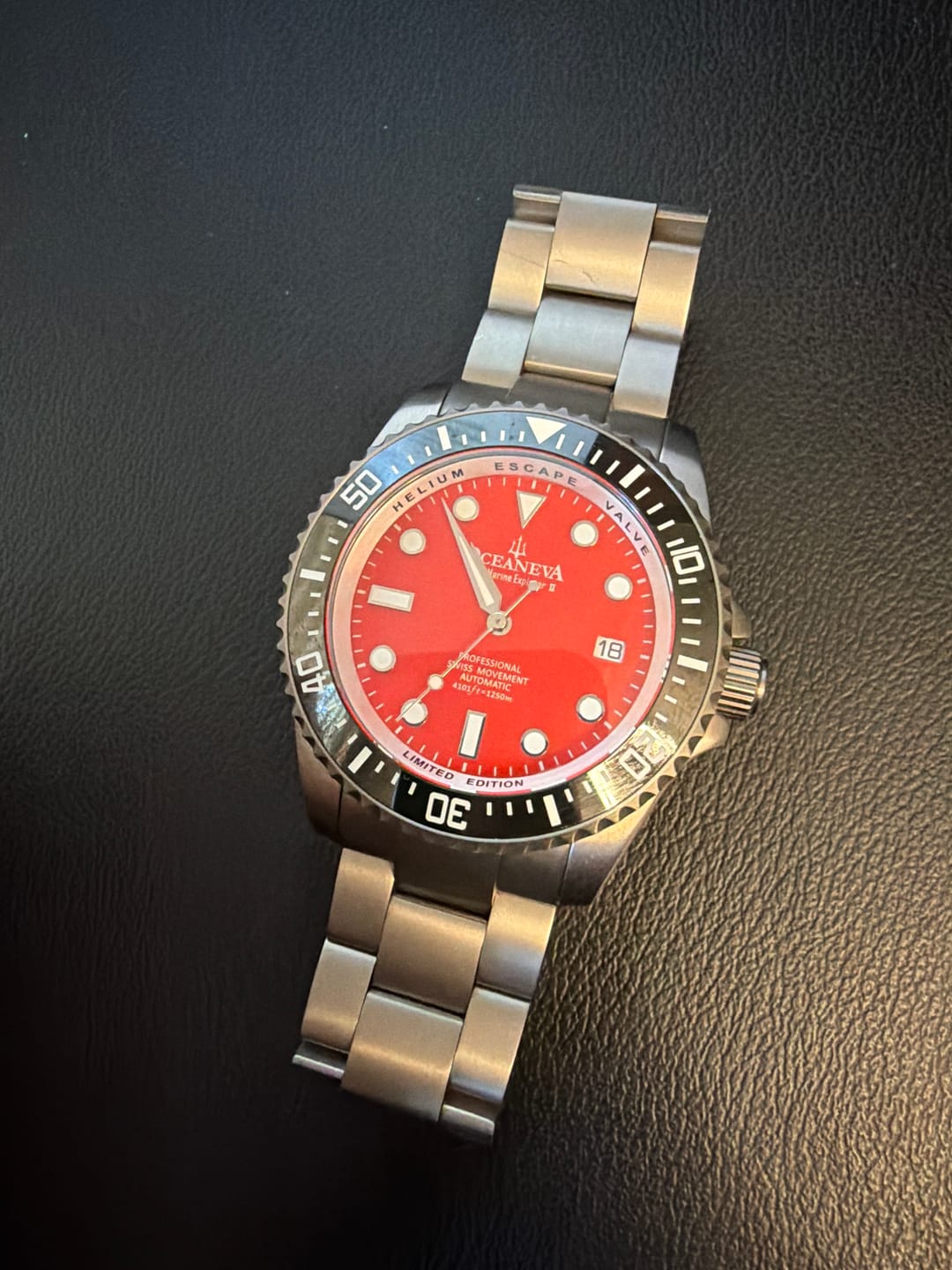 Customer photo review of Oceaneva Deep Marine Explorer II Titanium Limited Edition