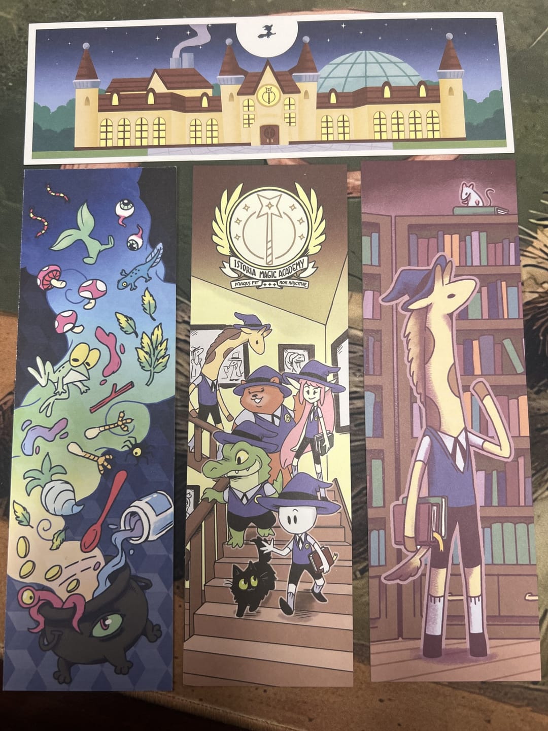 Customer photo review of Istoria Magic Academy Habit Tracker Bookmarks Bundle