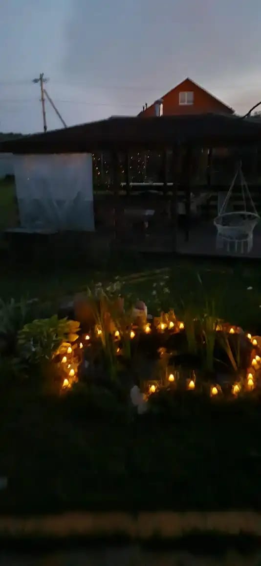 Customer photo review of Colourful String Lights for Garden, Solar Mushroom, 350 cm