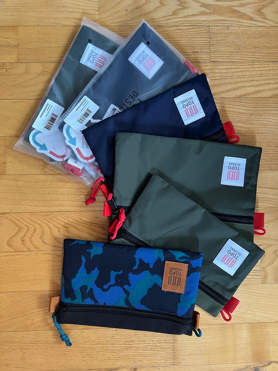 Customer photo review of Topo Designs Accessory Bag Bundle, Olive / Olive